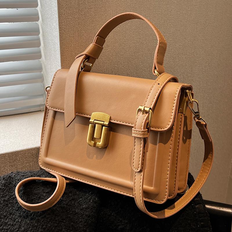 Summer Women's Square Handbags High Quality Pu Shoulder Crossbody Bags Sweet Girls Simple All-match Messenger Bag