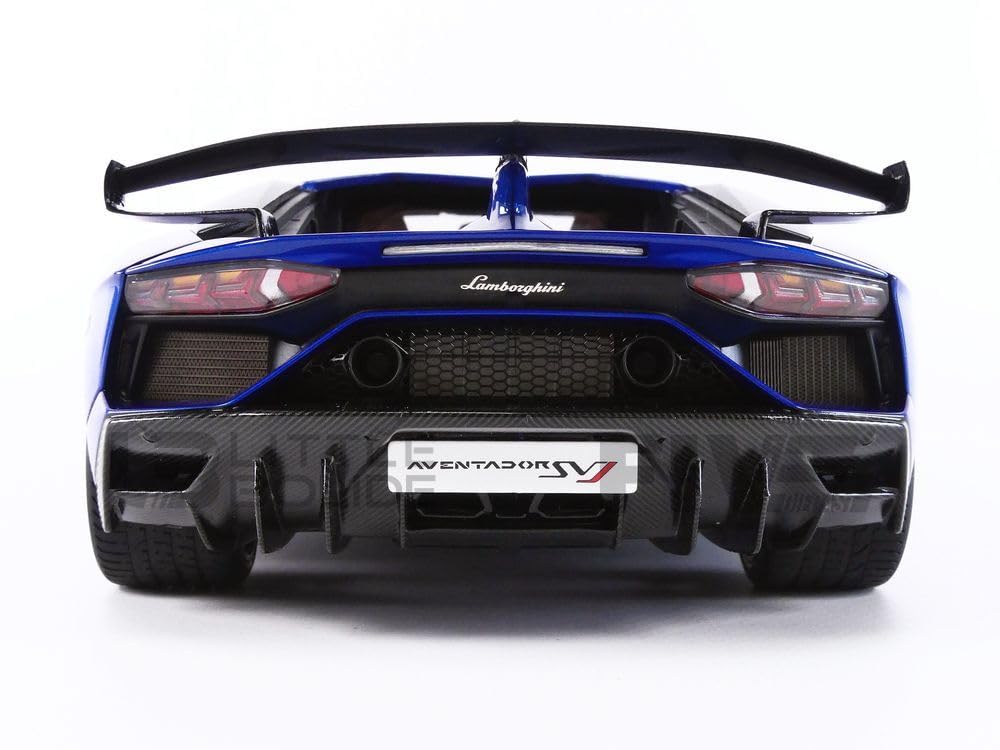 AUTOart 1/18 Scale Lamborghini Aventador SVJ Metallic Blue Finished Product 79174