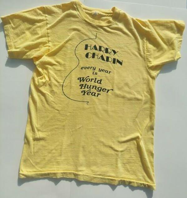 1970S HARRY CHAPIN WORLD HUNGER YEAR Shirt Yellow Classic Unisex S-5XL 1H0321 Unisex T-Shirt L