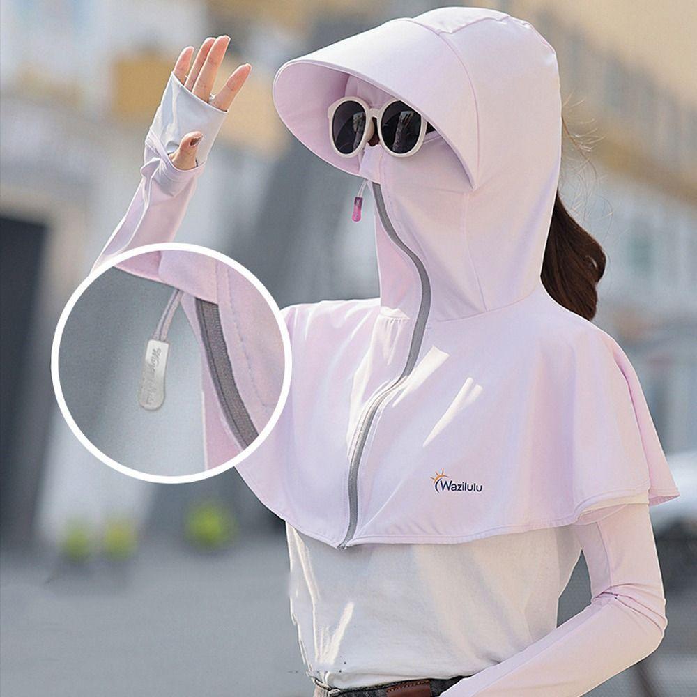 Sun Protection Climbing Driving Neck Protection Wide Brim Hiking Protection Face Cap Cycling Sun Hat Ice Silk Neck Flap Cap