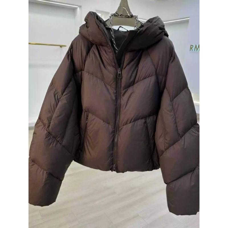 2026 Womens Short Cotton Puffer Coat Loose Warm Casual Winter Streetwear