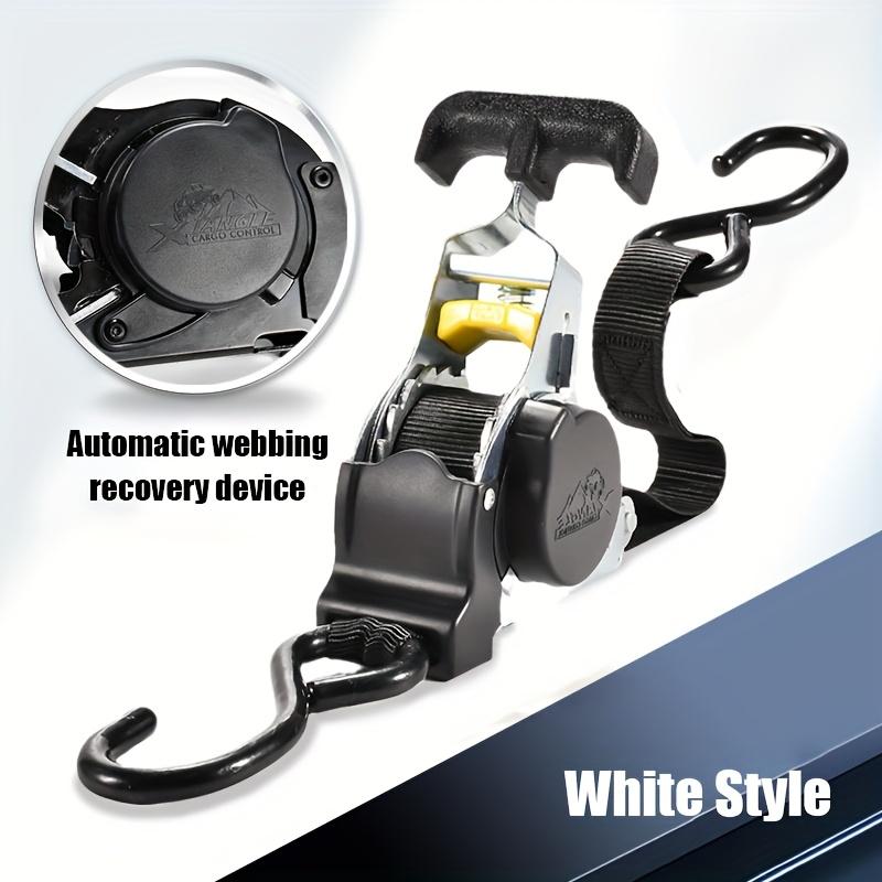 Automatic Retractable Cargo Straps with Heavy Duty Tensioner, Shrink Tensioner Strap, Luggage Rope, Motorcycle Strap, Fixed Tightening Strap