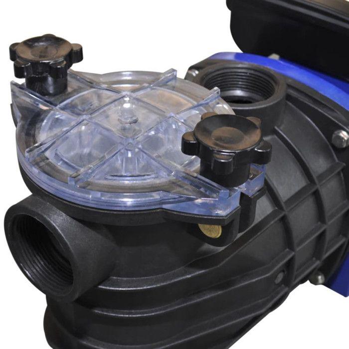Pompe électrique de piscine VIDAXL 500 W Bleu avec filtre à tamis intégré