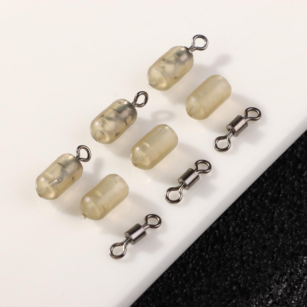 Connector Quick Change Fishing Tackle Feeder Coarse Spinner Swivel Carp Fishing Swivel Stop Beads