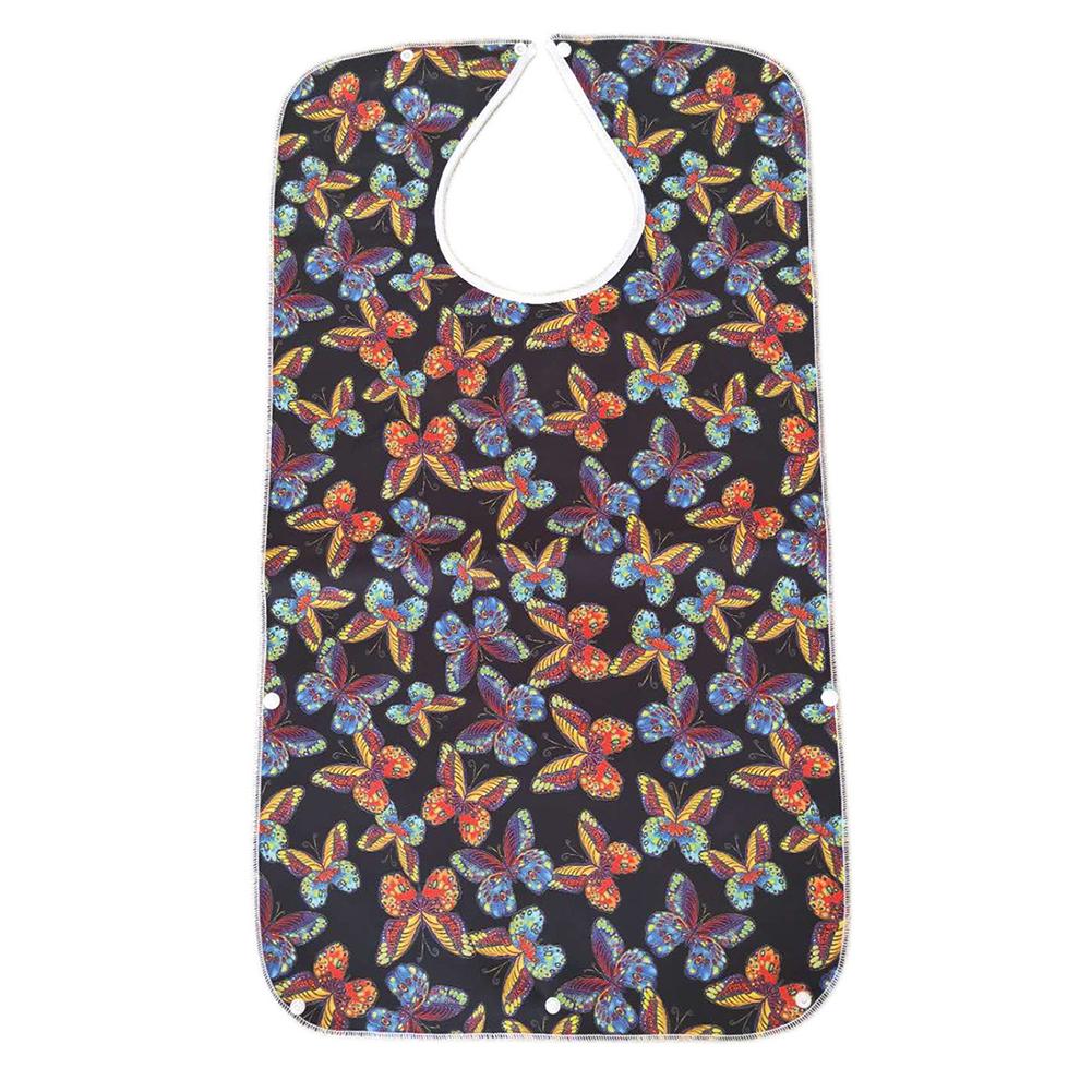 78x44cm Lätzchenschoner Einfaches An-/Ausziehen Erwachsenen-Schürze Essen