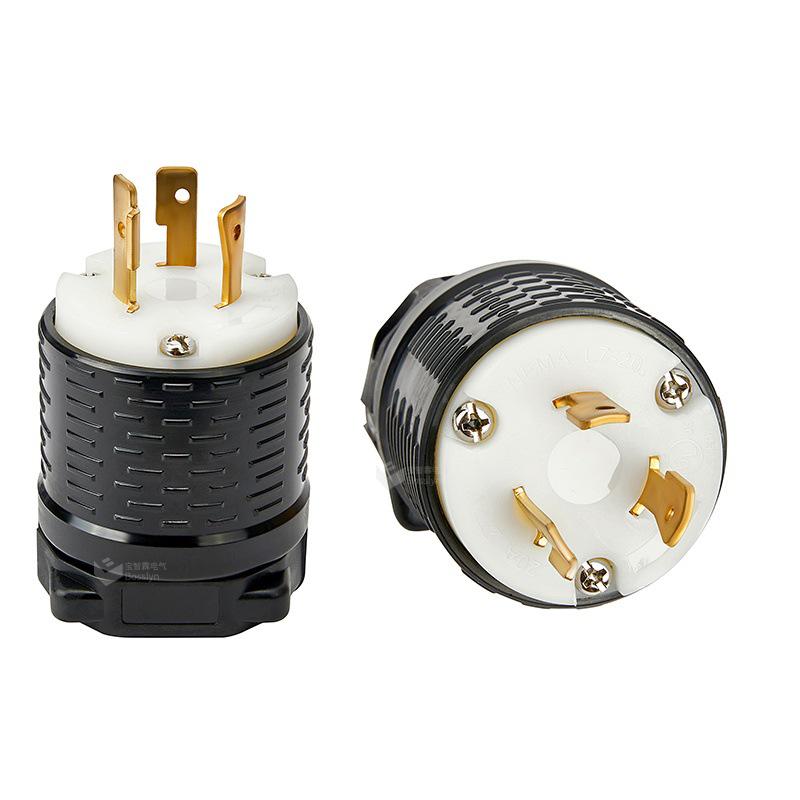 NEMA L7-20P 20A 277V US Industrial Hanging Power Plug BL720P