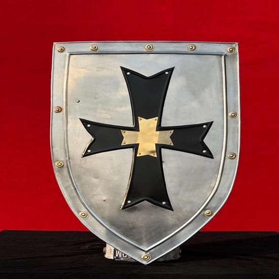 71.12 Cm Templar Shield Crusader Templar Shield Battle Knight Heater Shield 18 Gauge Shield Best Gift