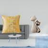 Elegant Home Cushion Cover And Ceramic Cat Figurine Set for Living Room Office Dorm Car Fireplace