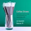 Disposable Three-Hole Coffee Straws