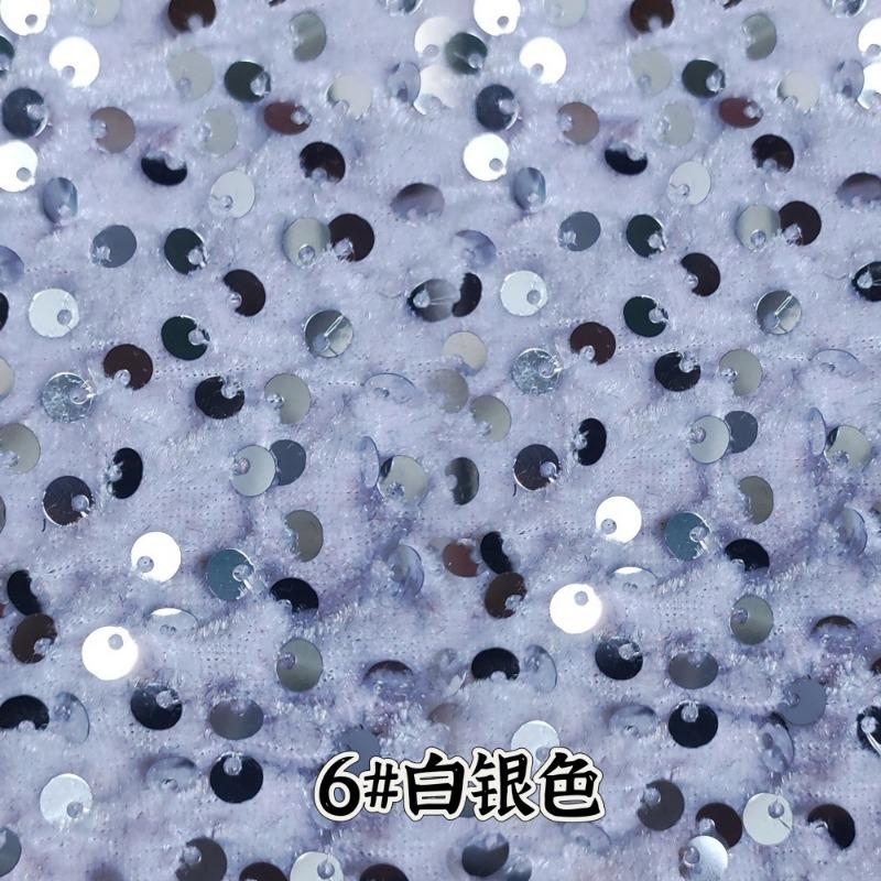 Evening Gowns Encrypt Shining 5mm Sequin Fabric Stretch Velvet Fabrics For DIY Wedding Elegant Party Dresses handmade DIY, etc