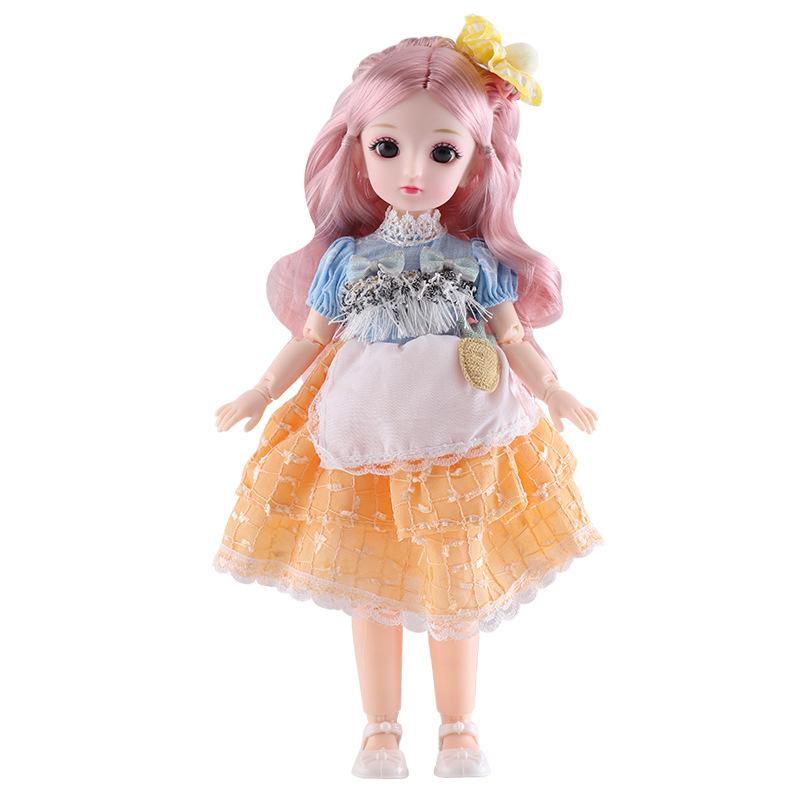 30cm 1/6 Bjd Doll Dress Up Clothes Floral Skirt 23 Joint Movable Girl Toy