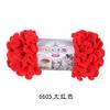 5 Stück 100g/Rolle Flauschiges Fingerloop-Garn Ohne Nadeln Polyester Dickes Riesen-Chenille-Garn für Handgestrickte Decken Schals