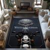 Harley-davidson Motorcycles Customized Name Floor Rug Office Rug Perfect for Game Room Study Room Decorate Room Entryway Antislip Carpet