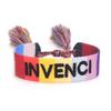 Handmade European Style Embroidered Love Bracelet with Tassels for Girls