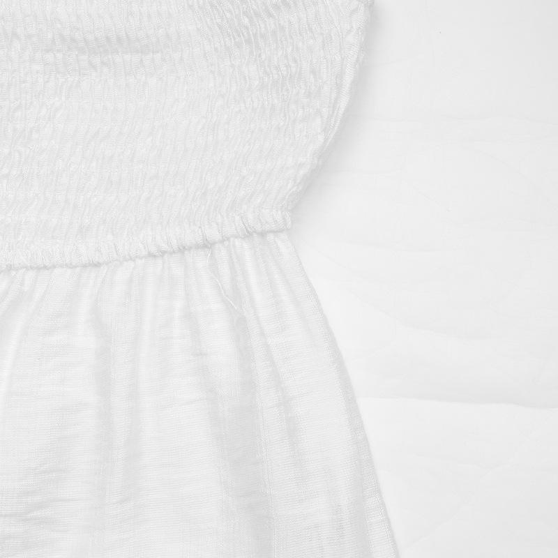 VEZFAA Women's Fashion Casual Summer Spring Solid Color Print Sleeveless Blouses & Shirts