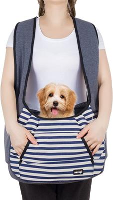 NATUYA Dog Carrier Sling Pet Bag Pet Sling Dog Carrier Dog Back Carrier Dog Sling Carrier Bag Small Dog Pet Cat Backpack Carrier Frees Up Both Hands