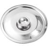 Milisten Stainless Steel Taste Cup Lid Mini Saucepan Lid Cookware Metal Seasoning Universal for Pots and Pans Universal Pot Stainless Steel 8 Inch