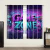 2pc,  Window Treatment Curtains Lively Game Night Versatile Durable Polyester,Without Electricity Birthday Party Perfect for