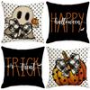 New Halloween Thanksgiving Pillowcase Sofa Cushion Pillowcase Linen Halloween Home Decoration Cushion