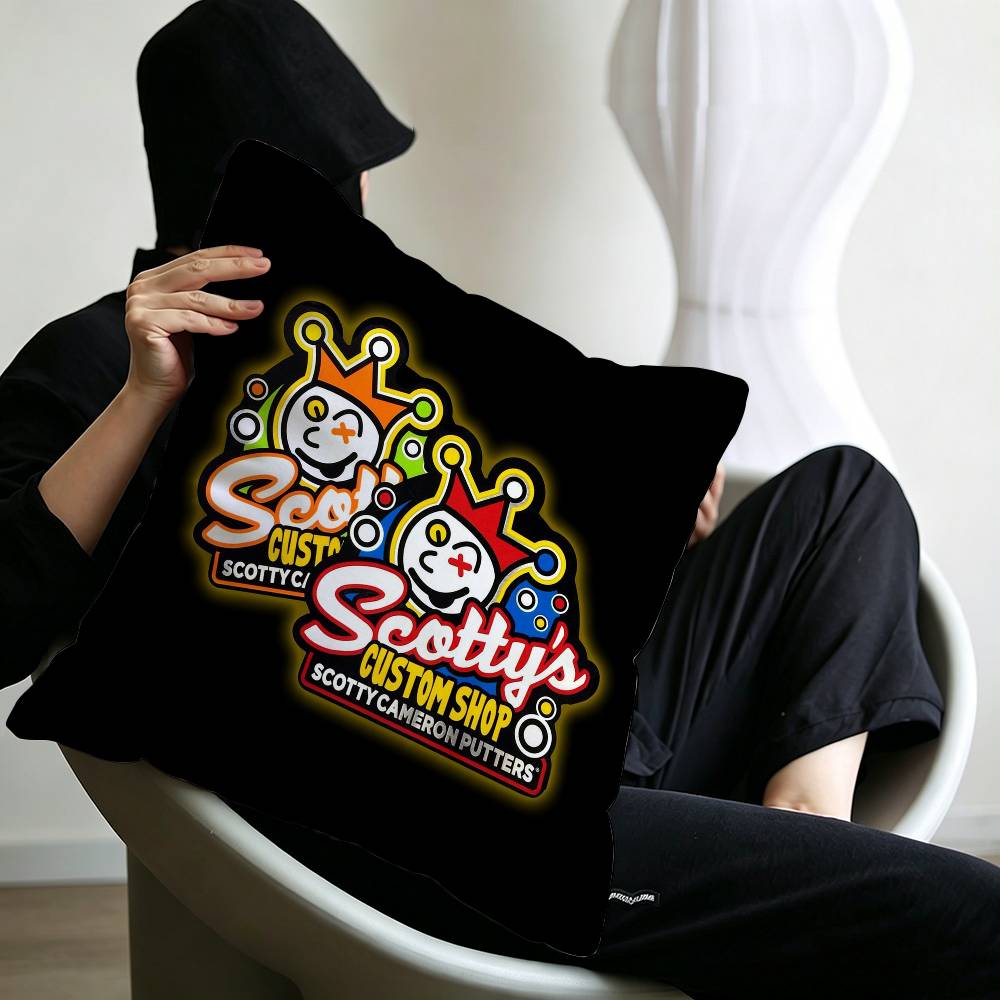 Golf S-Scotty C-Camerons Pillow Cushion Cover Pillowcase Living Room Sofa Home Decor Customized