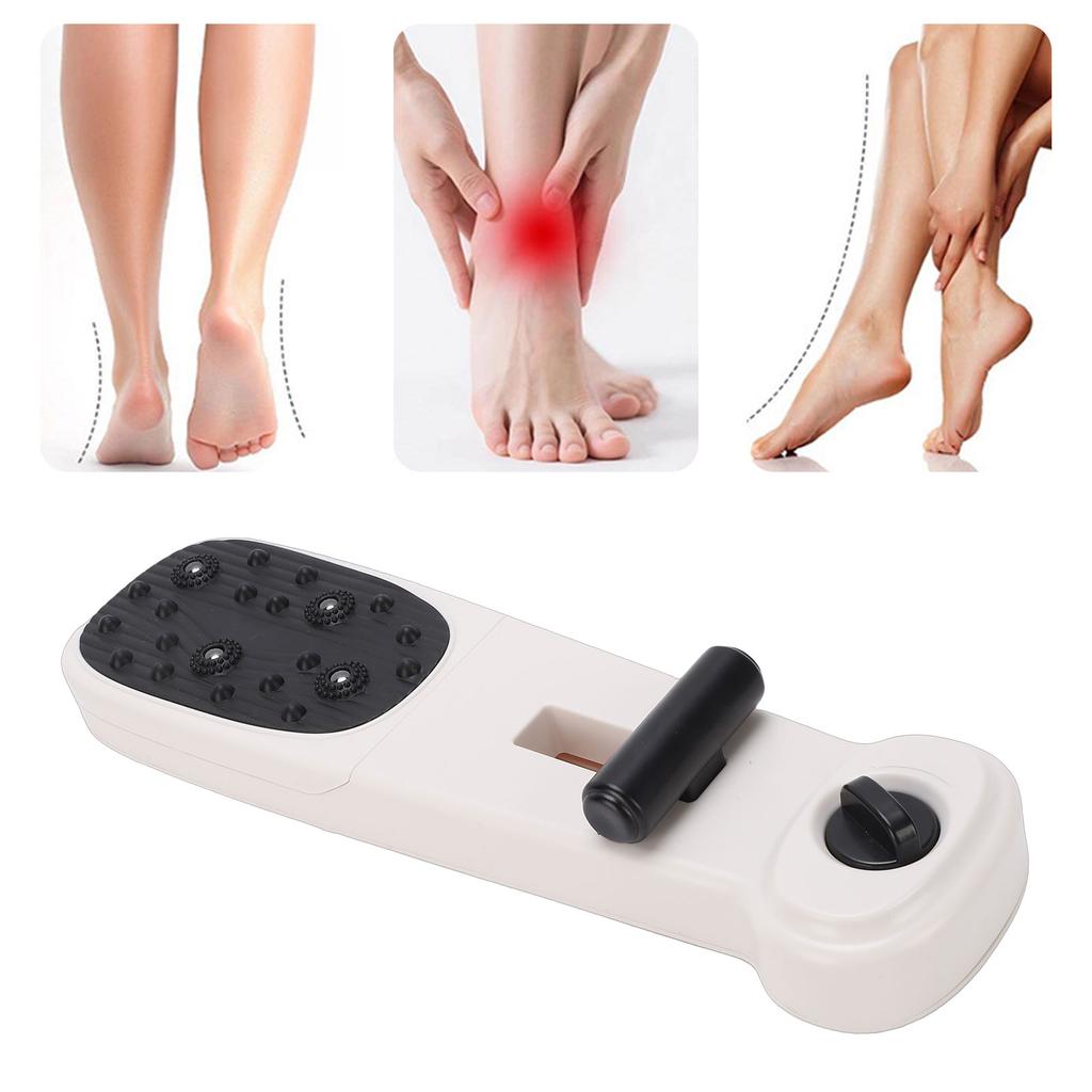 Foot Arch Trainer with Adjustable Resistance Massage Roller 2 in 1 Design Portable Foot Exerciser White