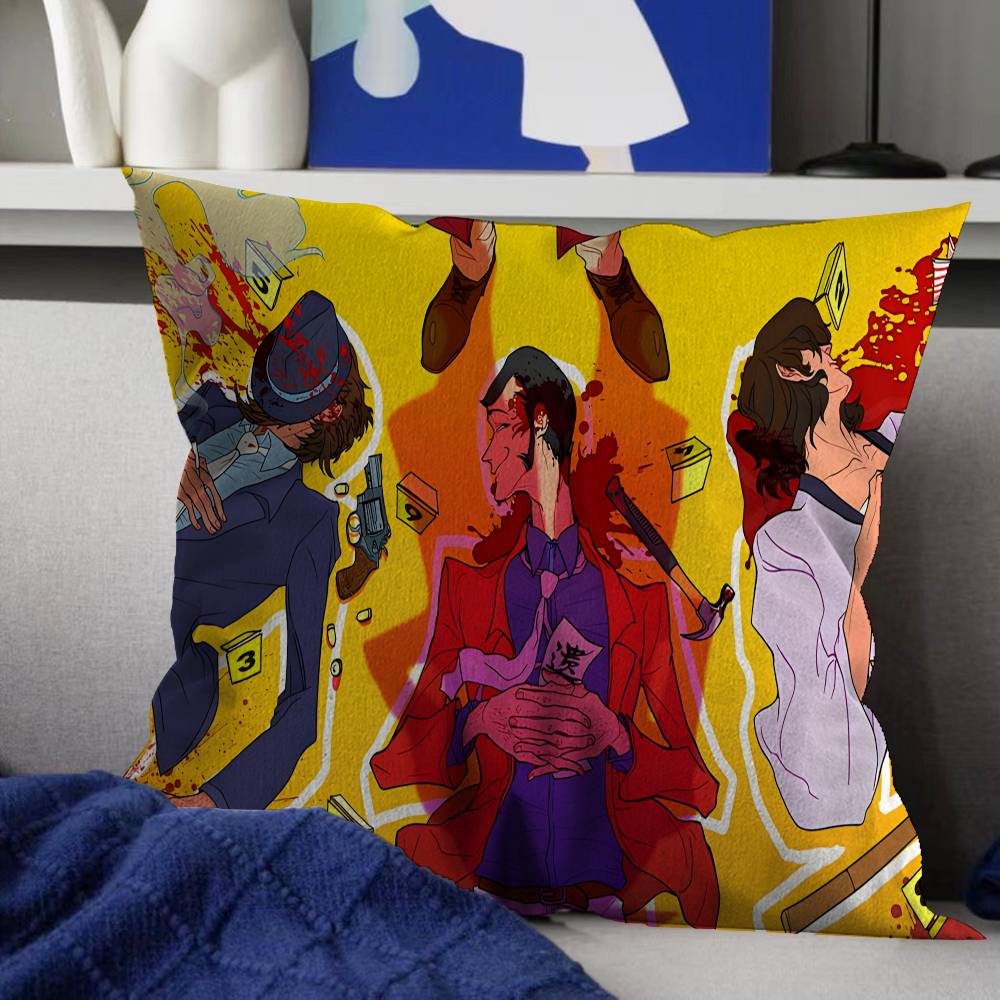 Adventure Story LLupin The Third Cushion Cover Car Throw Pillow Case For Sofa Car Christmas Gift xcm xcm