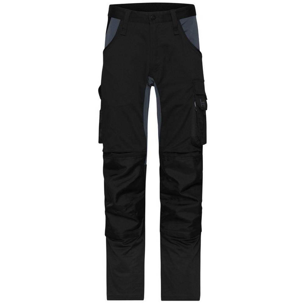 James and Nicholson Mens Stretch Slim Work Trousers
