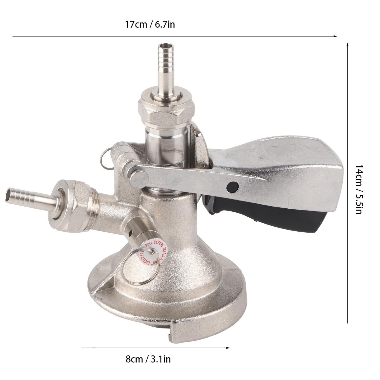 

Кеговый фитинг типа A из нержавеющей стали, соединитель для розлива пива из кеги, аксессуар для разливного оборудования для вечеринок в баре