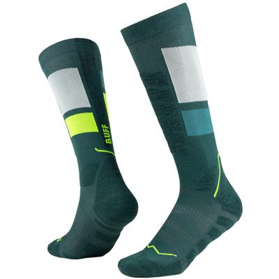 BUFF Thermonet Over The Calf Socks, Unisex Green Socks
