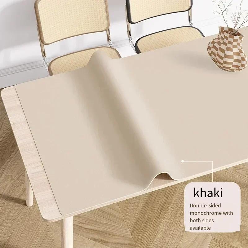 Waterproof PVC Leather Tablecloth Anti-Slip Table Protector Desk Pad Keyboard Mouse Mat Large Table Cover for Home Office Gaming
