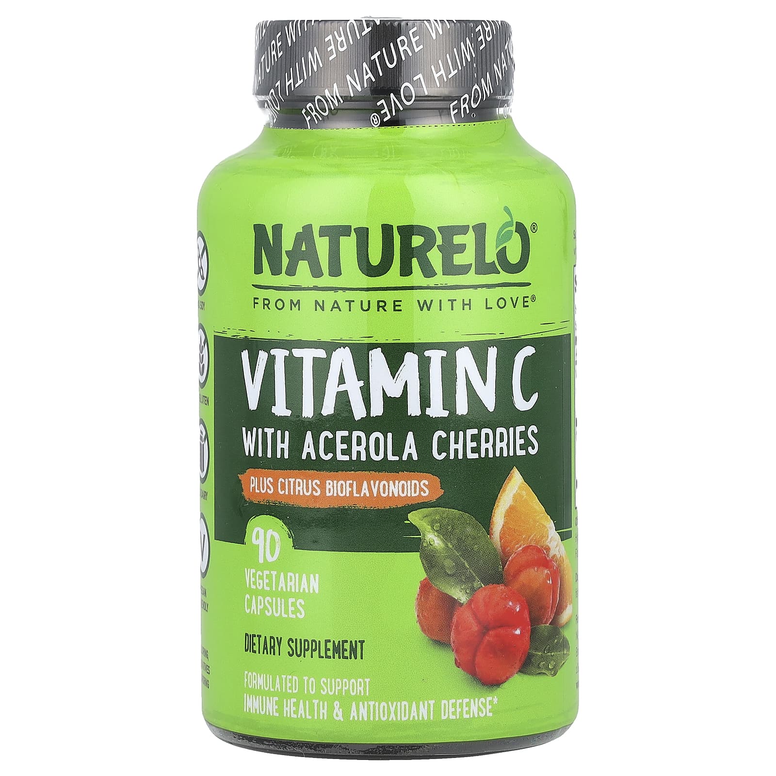 

Vitamin C with Acerola Cherry, Citrus Bioflavonoids, 90 Veggie Capsules