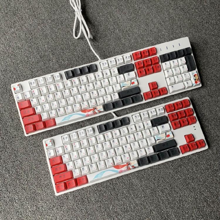 104Keys OEM Profile Custom Keycap PBT Dye Sublimation for Mechanical Keyboard