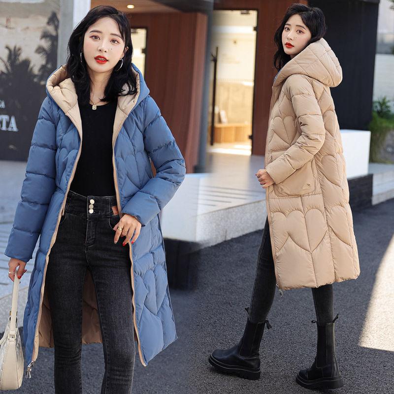 Women's Down Jackets Coat Winter Fashion Baggy Thick Warm Bubble Long Oversized Puffer Ladies Coat Cotton Padded Jackets Outwear