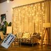 300 LED Curtain Lights String 3m*3m USB Powered Waterproof Twinkle Wall Lights