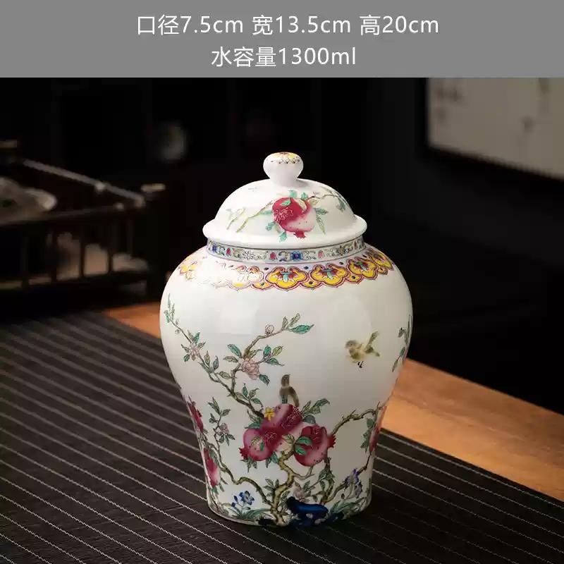 

пуэр хранение общая банка Сине-белая керамическая герметичная банка для хранения продуктов влагостойкая банка для хранения чая Фарфоровый органайзер