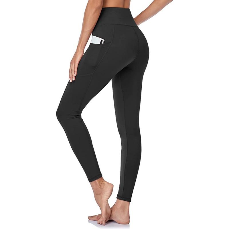 High-Waisted Yoga Leggings Women Soft Stretch Slimming Tummy Control 9/10 Length Comfortable Fit