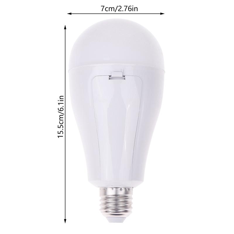 E27 Ac85-265V Rechargeable Emergency Led Lamp Bulbs 20W High Brightness Light Bulb Outdoor Camping Fishing Portable Lamps Lights