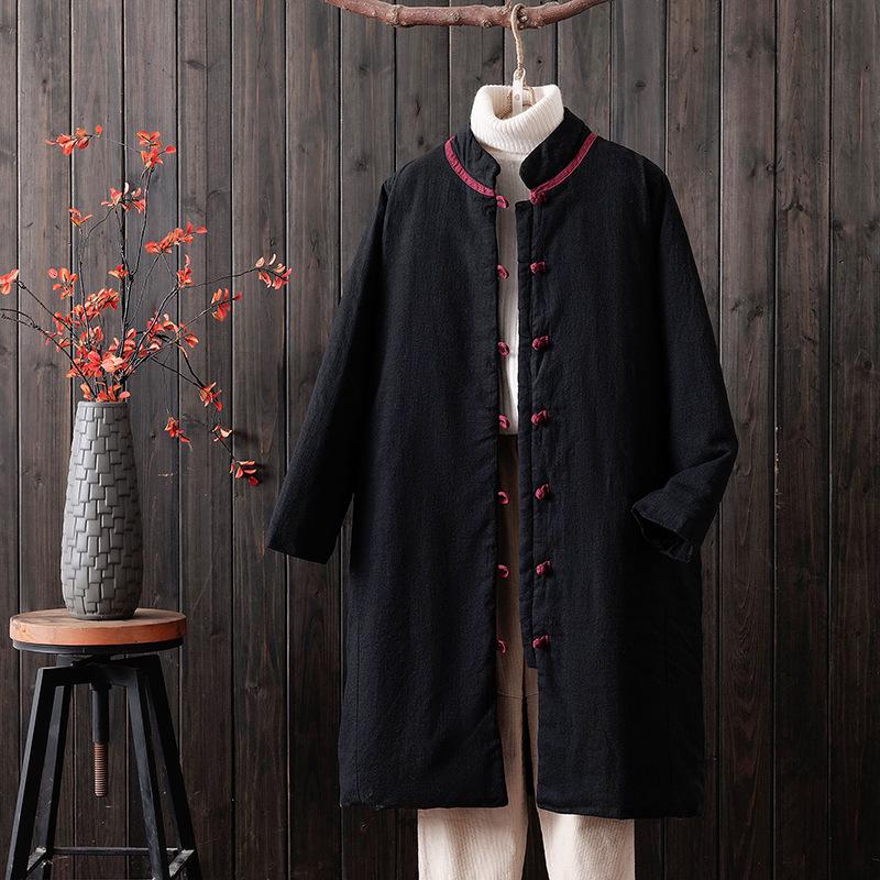 Women's Retro Mid-Length Cotton Jacket - Thick, Warm, Loose-Fit Winter Coat for 2026