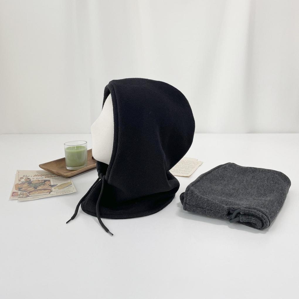 Women's and Men's Daily Fleece Knit Hooded Balaclava Hat