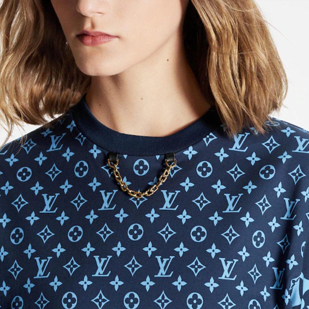 LOUIS VUITTON FW22 Regular T Shirt Women's Blue 1AA9WA