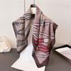 Polka Dot Style Herringbone Pattern Cotton And Linen Small Square Scarf Silk Scarf Imitation Velvet Headscarf Shawl Sun Protection Scarf Women'S Scarf