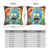 Ricked and Mortys Pillow Cover  Fashion Pillow Case For Living Room Chair Custom Pillowcases Gift Idea