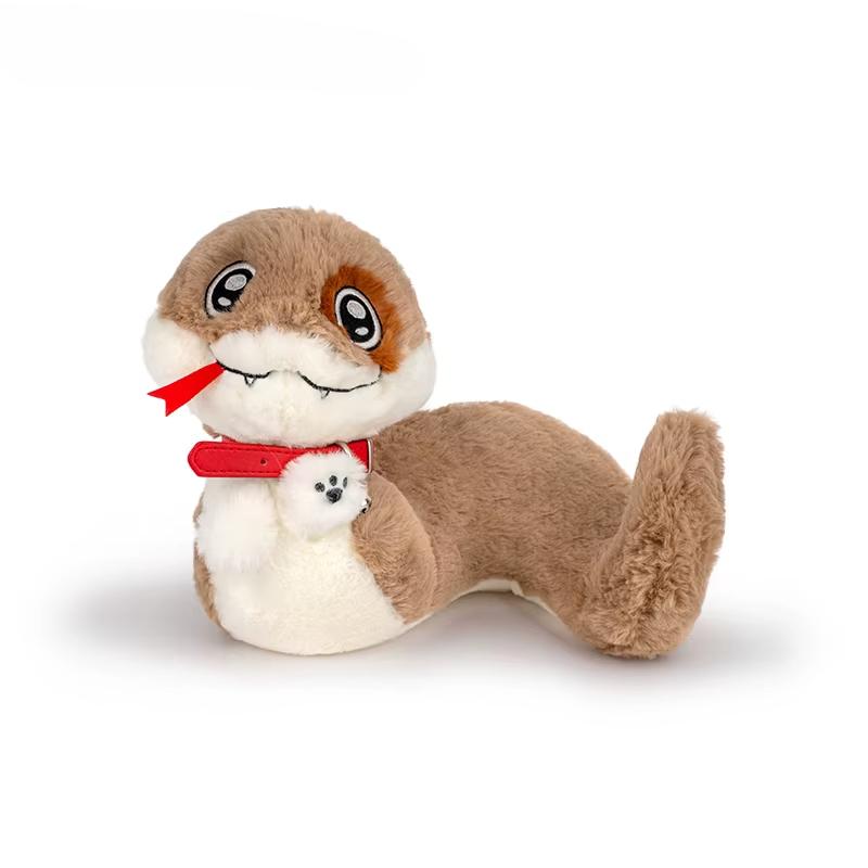 

Мультяшная креативная милая плюшевая кукла-подушка в виде щенка-змеи, высокое качество, аутентичная желтая шляпа-змея, плюшевая игрушка для украшения дома about 20cm S