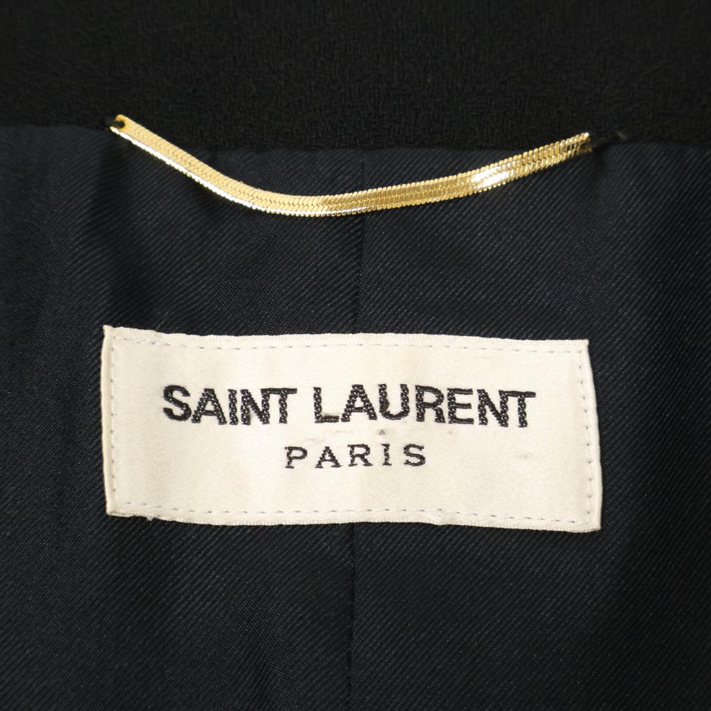 Saint Laurent Paris [Excellent Condition/Domestically Authorized] 321520 Eddie Era Gold Button Napoleon Jacket 38 blackUsed