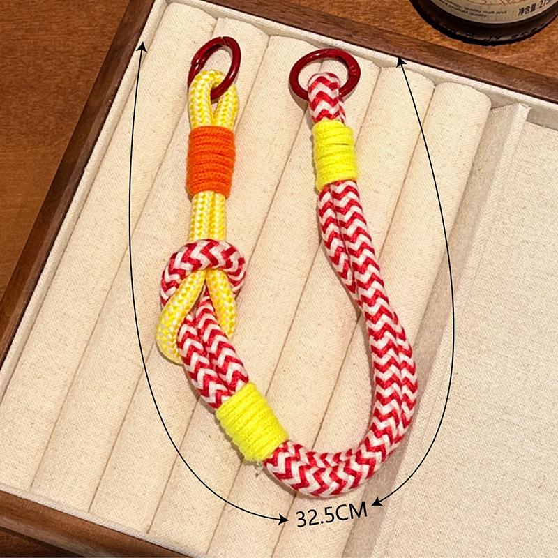 [HF]New 1Pc Cute Colorful Mobile Phone Portable Anti-loss Lovely Knot Hand Bracelet