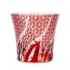 Handgeschnitztes Edo Kiriko Kristall-Whiskyglas