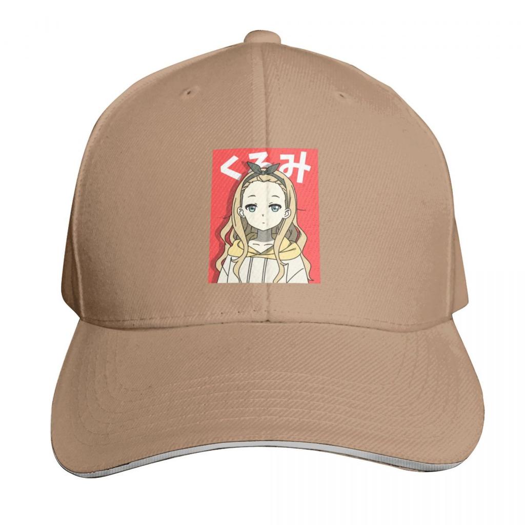 Cute Kurumi Flat Face Anime Baseball Cap Low Profile Unstructured Unisex For Men Women Outdoor Golf Running Hiking