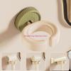  Space Saving Wall Mounted Hair Dryer Bracket In Sturdy Plastic Materials for Easy Access In Bathrooms and Other Area