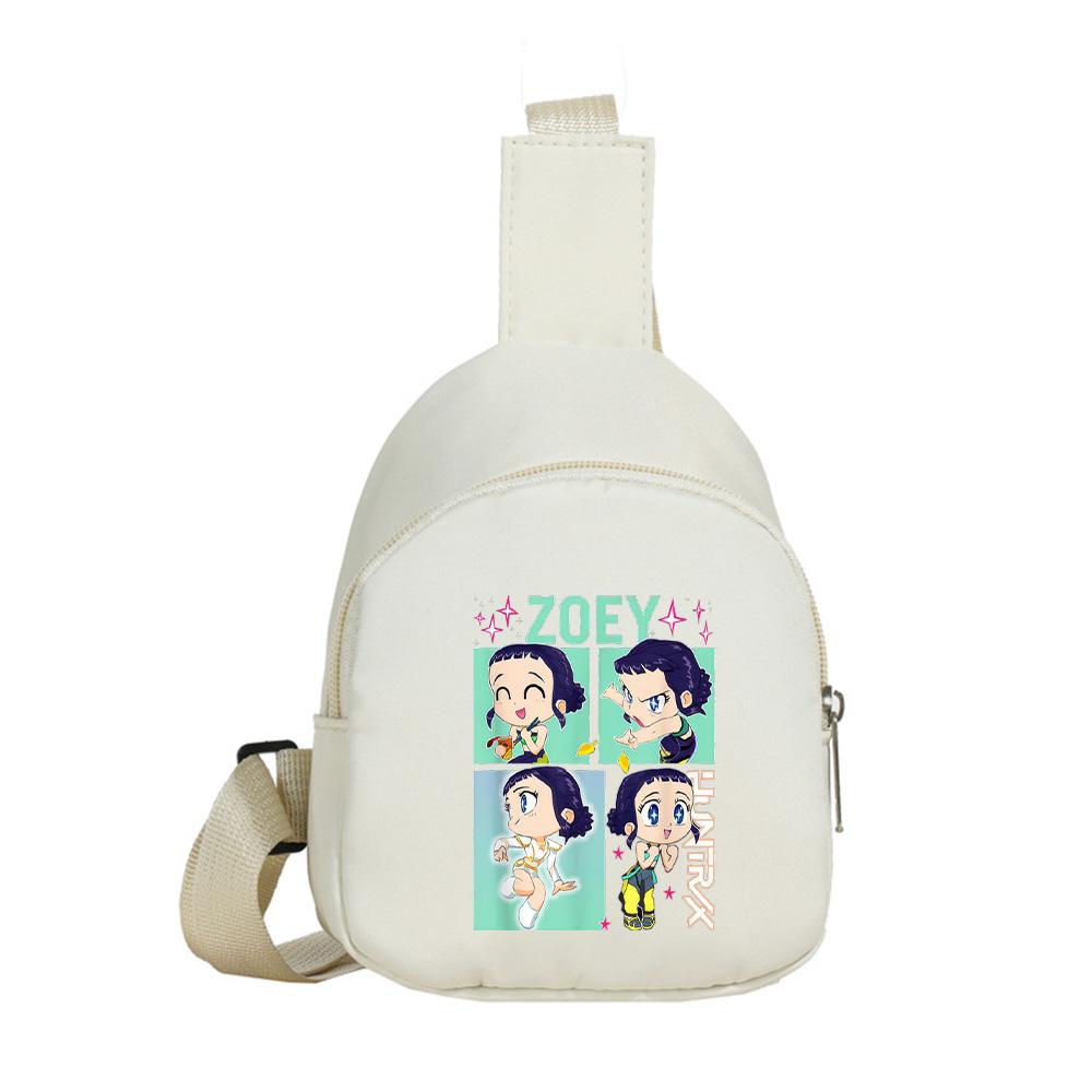 Zaino Petto Kawaii Stampato Anime K-Pop Cacciatori di Demoni per Ragazzo Ragazza Borsa a Spalla Studente Borsa a Tracolla Portatile Regalo di Natale per Bambino