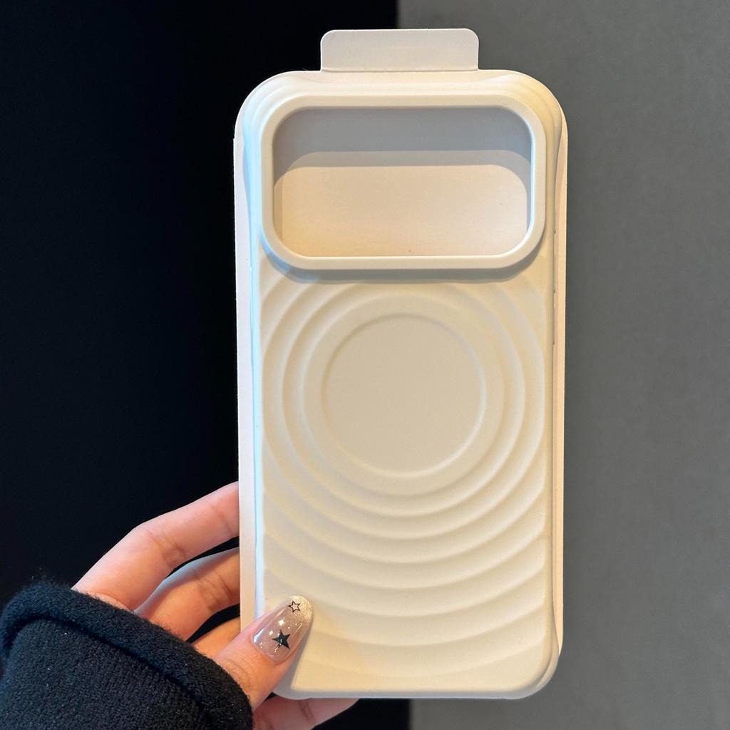 New Liquid Silicone Ripples Magnetic For MagSafe Phone case for iPhone 17 Air 16 15 14 13 Plus 12 Pro Max Corrugated Soft Cover